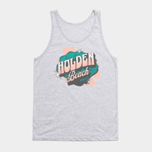 Holden Beach, North Carolina Groovy Seashell Tank Top